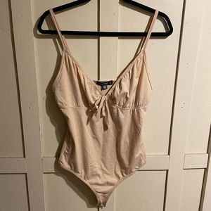 Missguided ruched bust bow detail strappy bodysuit size 8 us NWT